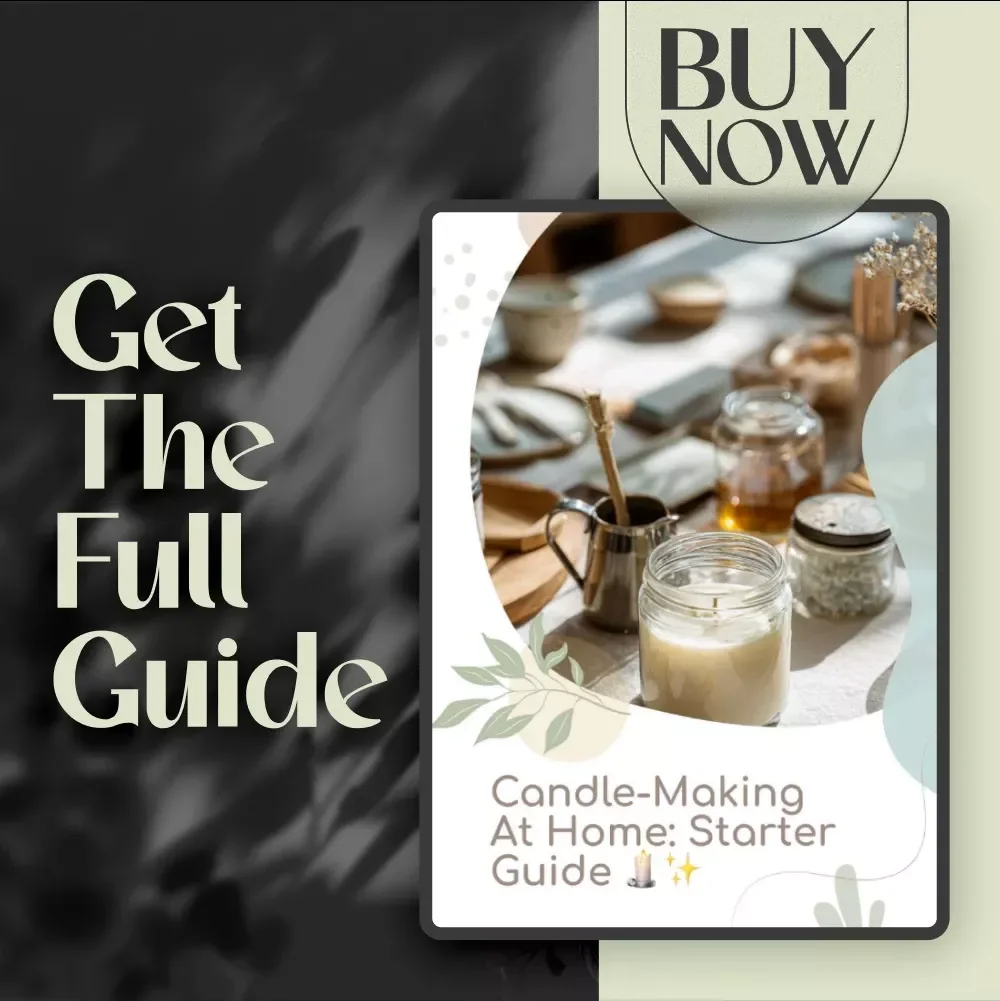 Candle-Making at Home: Starter Guide | DIY Candle Making for Beginners | Digital Download eBook & Checklist