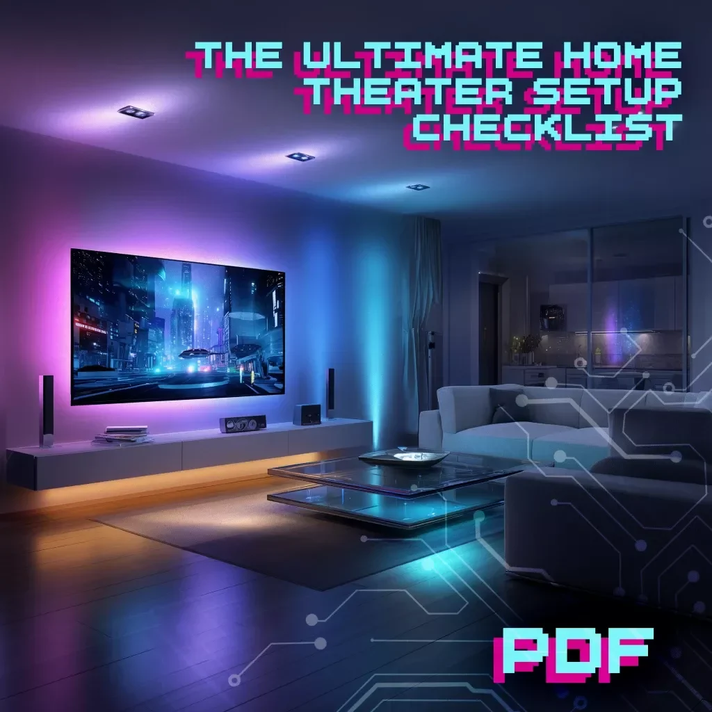 The Ultimate Home Theater Setup Checklist | Digital Download Guide for Screen, Sound, Lighting & Furniture Arrangement | Printable Home Entertainment KEYWORDS