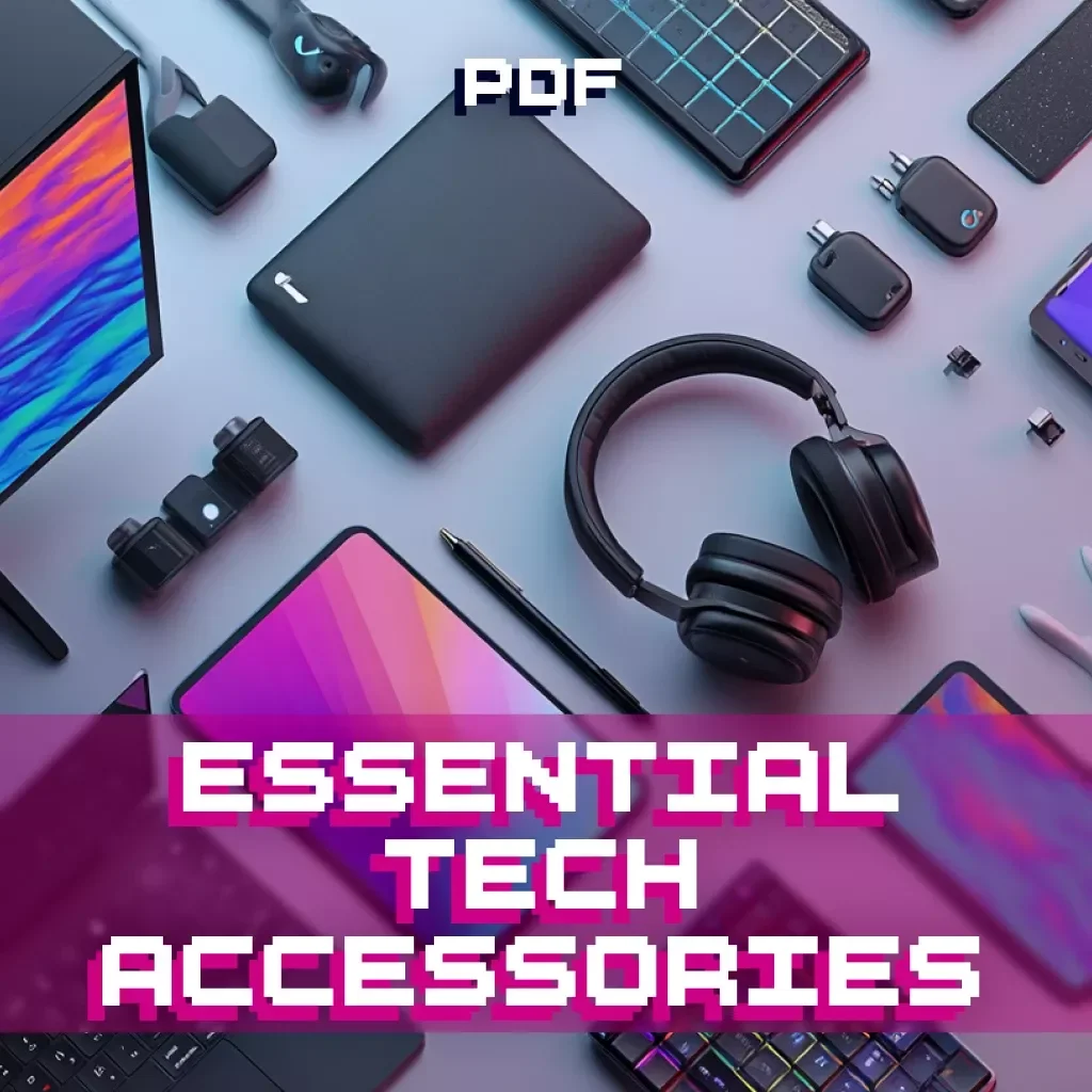 Essential Tech Accessories for Everyday Carry Checklist | Digital Download | eBook Guide for Everyday Carry, Portable Charger, Wireless Earbuds, Tech Organizer, Productivity Tools