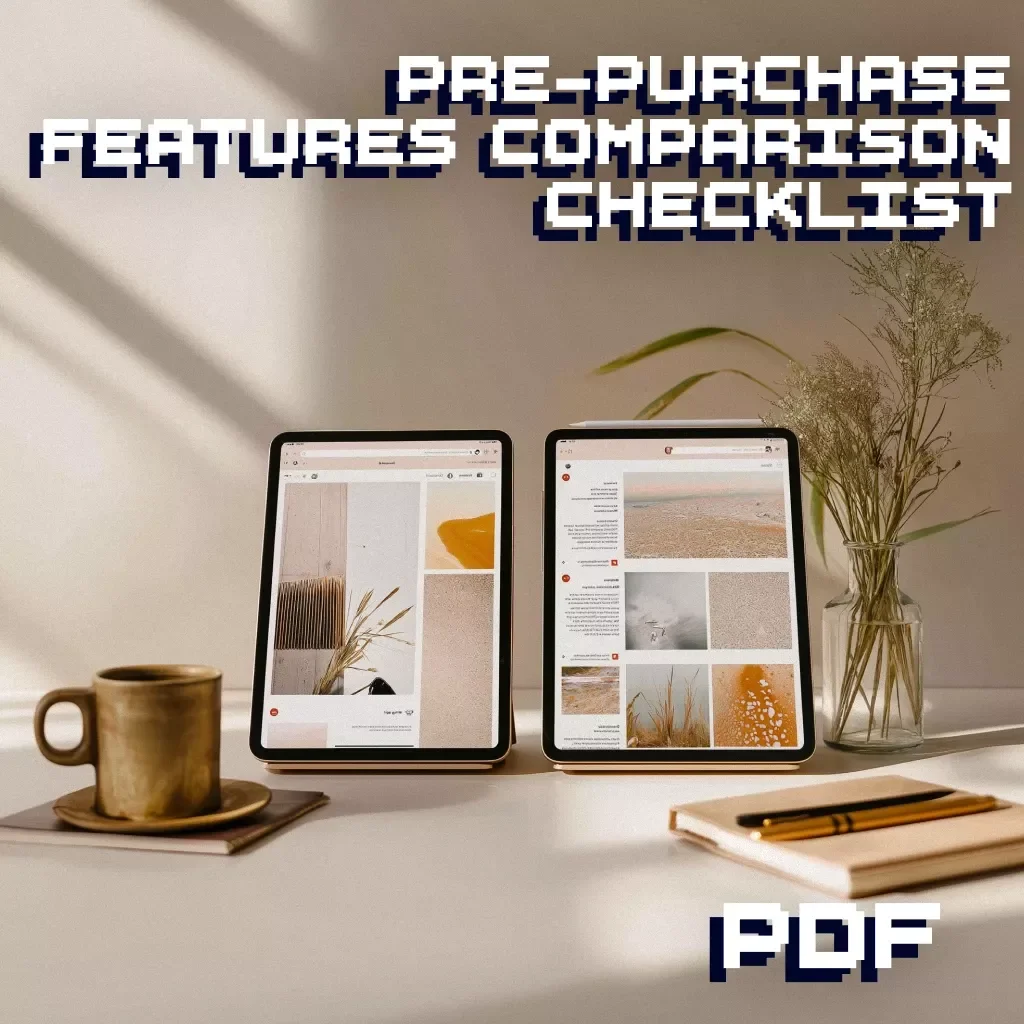 Pre-Purchase Features Comparison Checklist | Digital Download eBook Guide | Product Quality, Price & Value, Features, Reviews, Brand Reputation | KEYWORDS