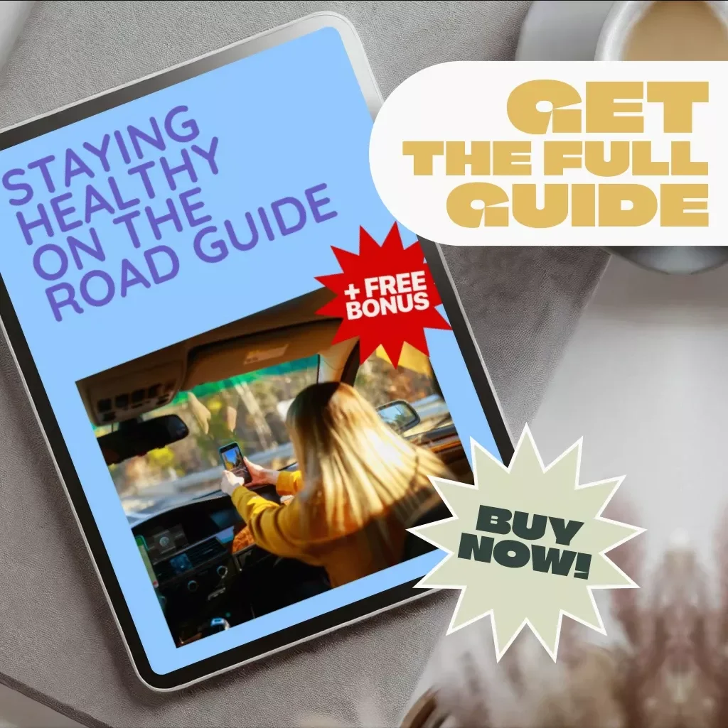 Staying Healthy on the Road Guide – Digital Travel Wellness eBook for Nutrition, Exercise, and Mental Well-Being