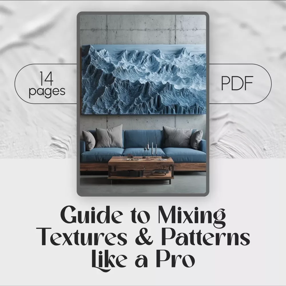 Guide to Mixing Textures & Patterns Like a Pro | Interior Design Styling Tips | Home Decor eBook | Digital Download Guide