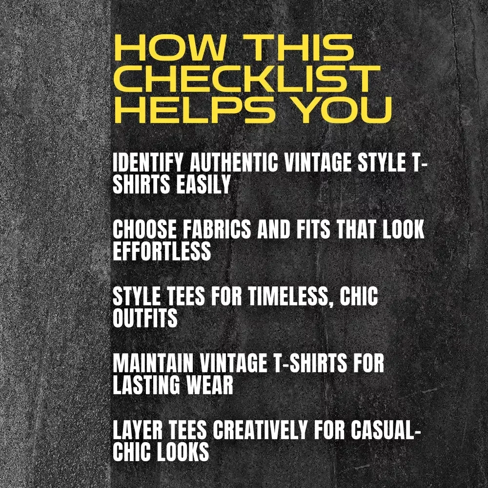 Ultimate Checklist for Rocking Vintage Style T-Shirts: Your Complete Guide to Vintage Style T-Shirts, Authentic Retro Looks & Effortless Styling