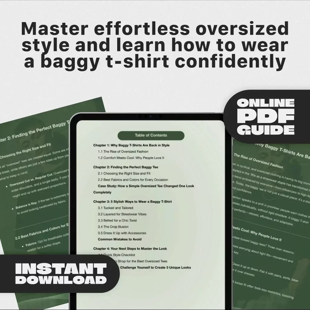 The Art of Effortless Style: How to Rock a Baggy T-Shirt – Your Complete Guide on How to Wear a Baggy Tshirt with Confidence and Flair
