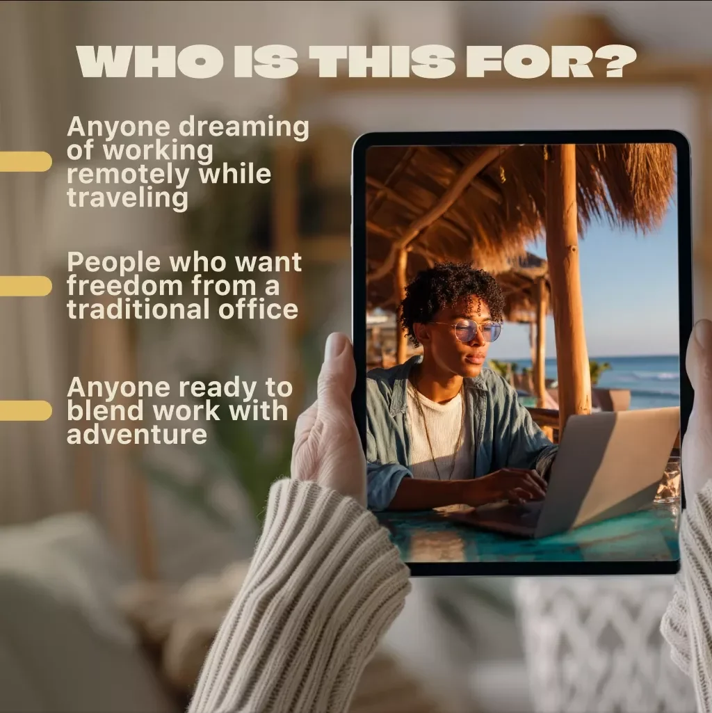 Digital Nomad Starter Guide | Remote Work & Travel eBook | Work From Anywhere Beginner’s Guide with Checklist & Resources for New Nomads