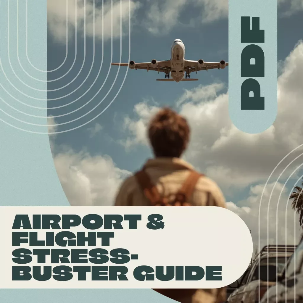 Airport & Flight Stress-Buster Guide | Digital Download Travel Anxiety Relief eBook & Checklist for Managing Pre-Flight Anxiety, Fear of Flying, and Relaxation Techniques