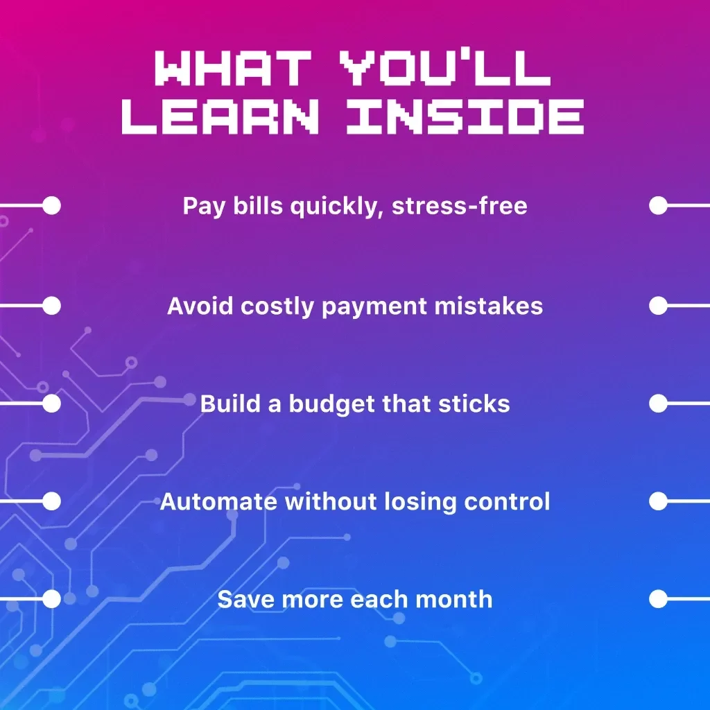 Guide to Electronic Bill Pay & Budgeting Tools | Digital Download eBook | Personal Finance, Money Management, Budget Planner, Online Bill Pay, Financial Success Guide