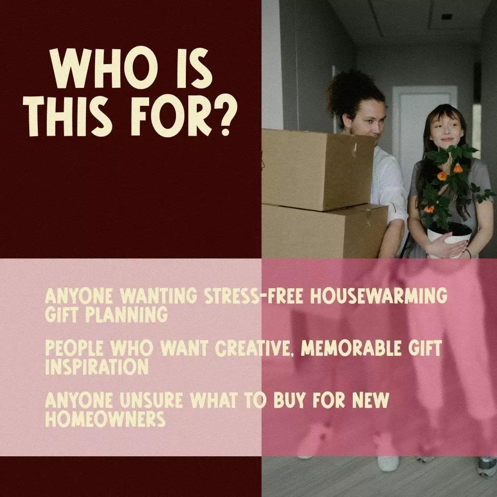 Housewarming Gift Planner Checklist | Ultimate Digital Download Guide for Housewarming Gifts, eBook & Printable PDF