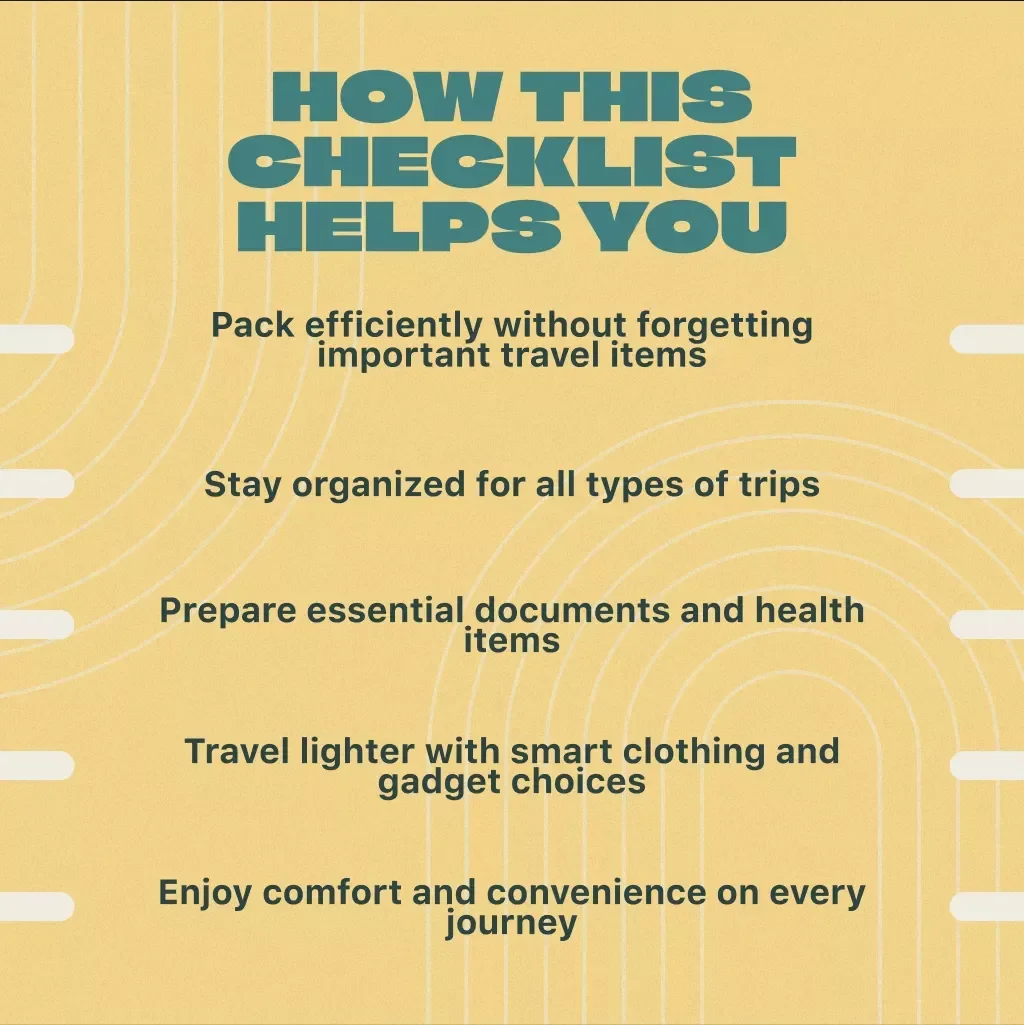 Ultimate Packing Checklist for Every Trip – Comprehensive Travel Checklist for Stress-Free Packing, Smart Travel Planning & Organized Trips