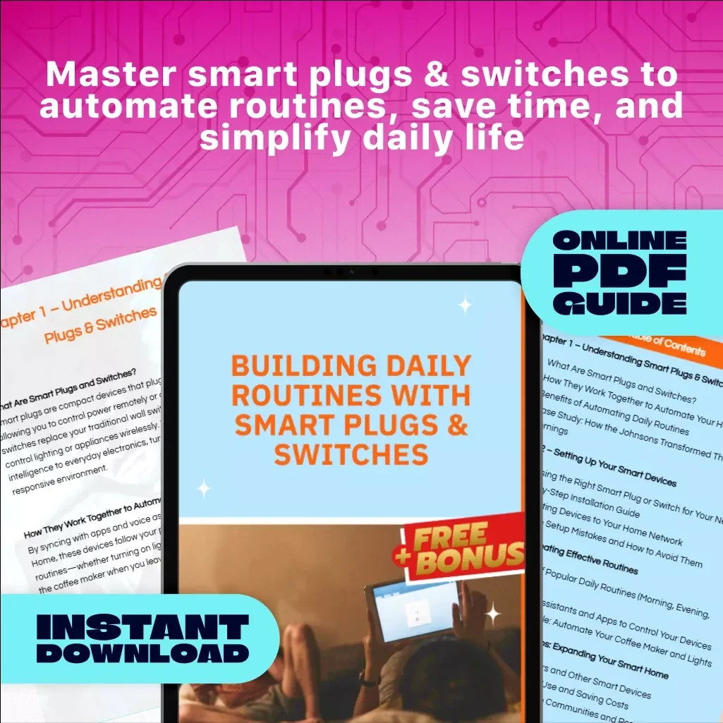 Building Daily Routines with Smart Plugs & Switches | Smart Home Automation Guide | Digital Download eBook & Checklist