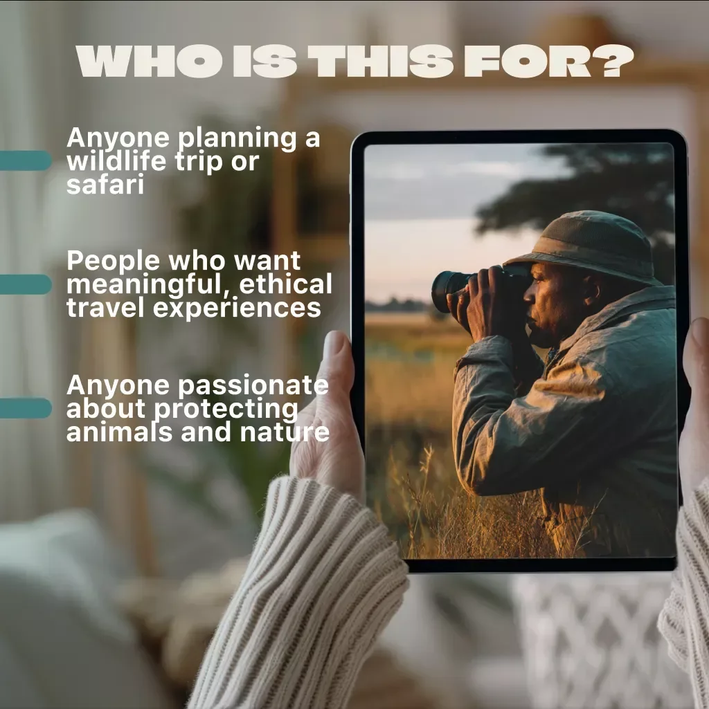 Responsible Wildlife Watching Guide | Ethical Travel eBook for Animal Lovers, Conservationists & Eco-Friendly Adventurers | Digital Download