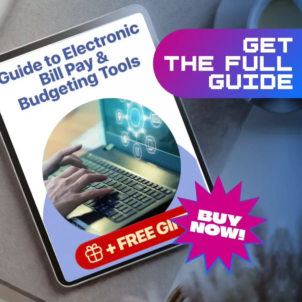 Guide to Electronic Bill Pay & Budgeting Tools | Digital Download eBook | Personal Finance, Money Management, Budget Planner, Online Bill Pay, Financial Success Guide