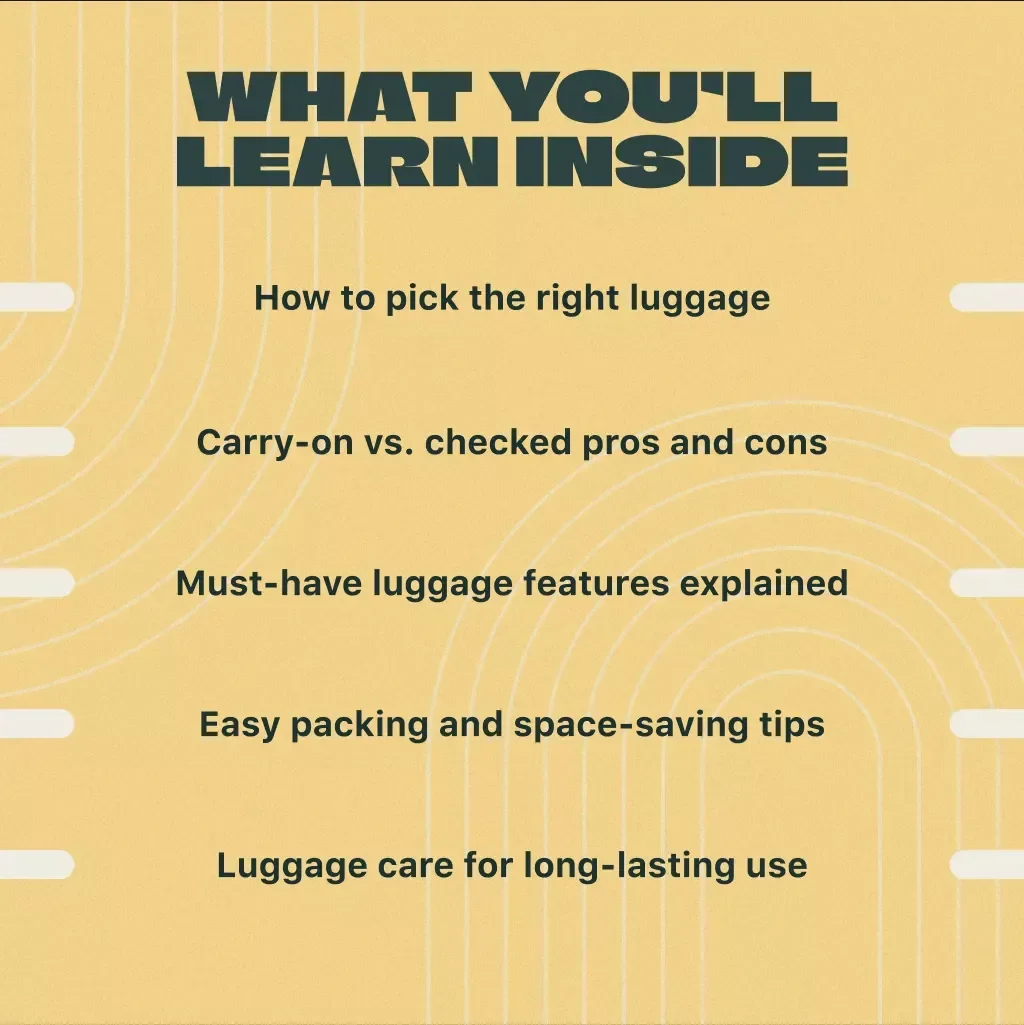 Guide to Choosing the Right Luggage | Digital Travel Guide for Carry-On, Checked & Specialty Bags | eBook for Travelers 🧳🌍