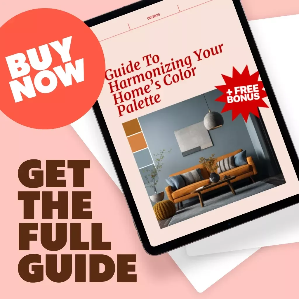 Guide to Harmonizing Your Home’s Color Palette | Interior Design Color Theory eBook & Digital Download for Home Decor Inspiration