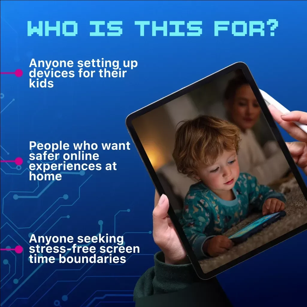 Safe Kids’ Tech Setup Checklist | Digital Download eBook for Parents | Child Internet Safety, Screen Time Rules & Parental Control Guide