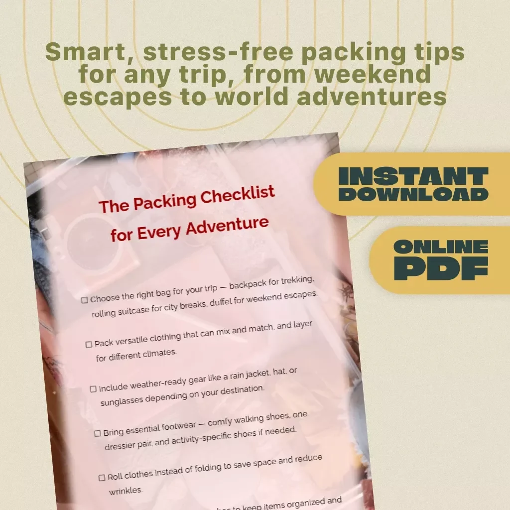 Packing Checklist for Every Adventure – Printable Travel Checklist Bundle | Digital Download eBook, Guide & KEYWORDS for Organized Trips