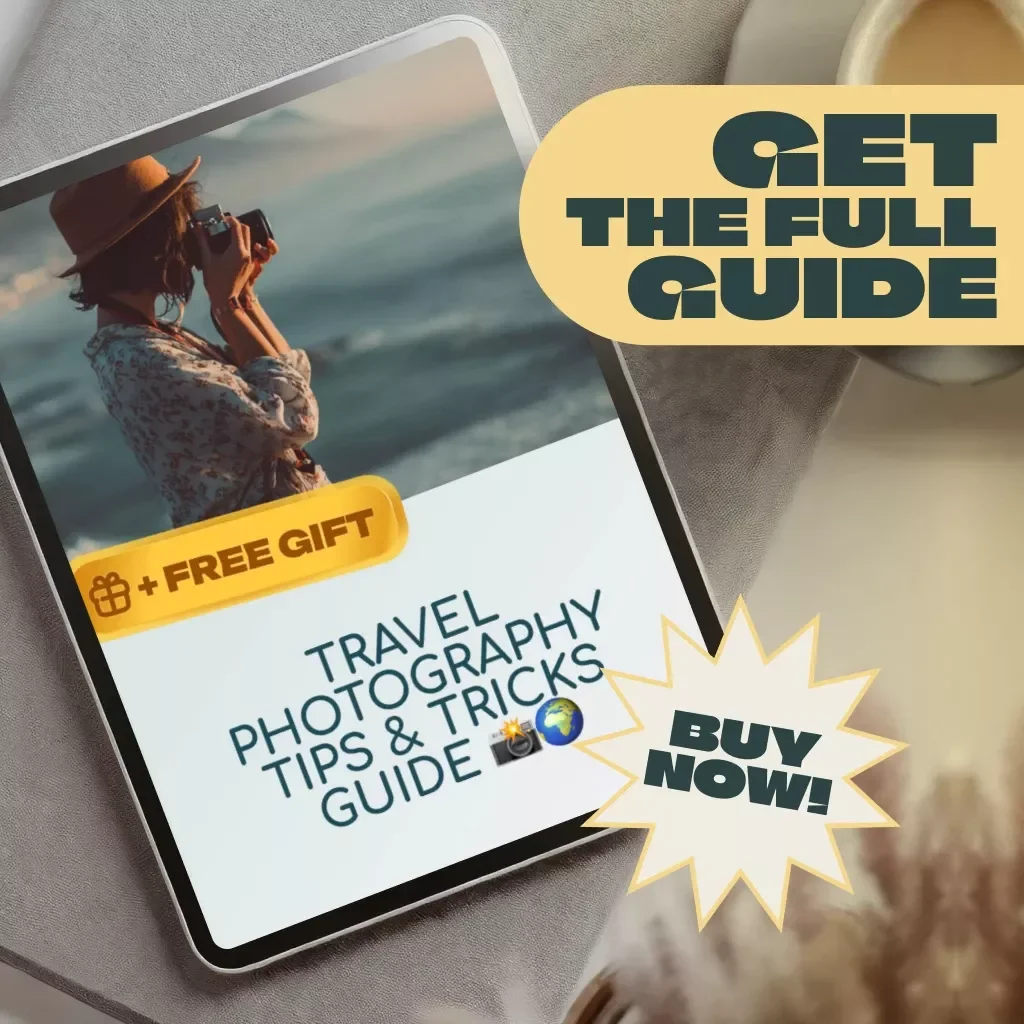 Travel Photography Tips & Tricks Guide | Digital Download eBook for Stunning Travel Shots, Composition, Lighting & Editing Mastery