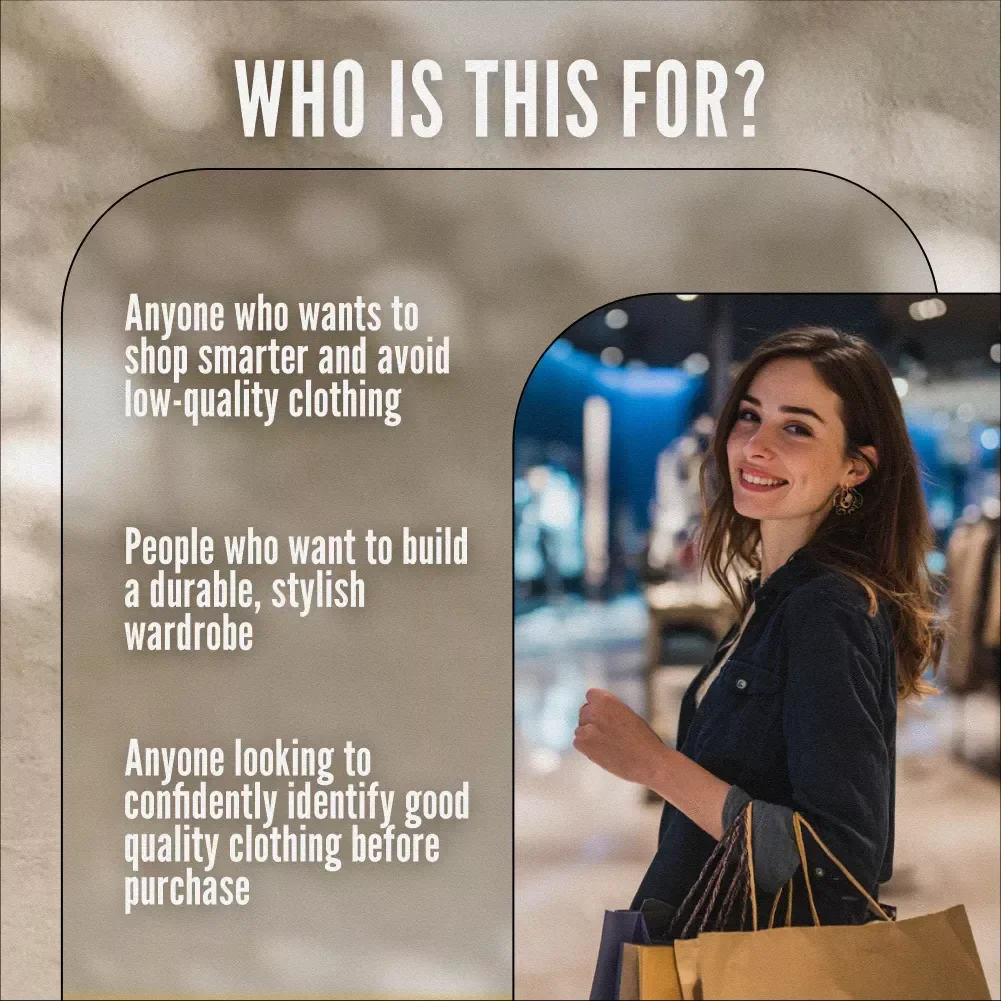 How to Spot Good Quality Clothing - Ultimate Checklist for Identifying Durable, Stylish, and Well-Made Clothes | Fabric, Stitching, Fit & Brand Guide