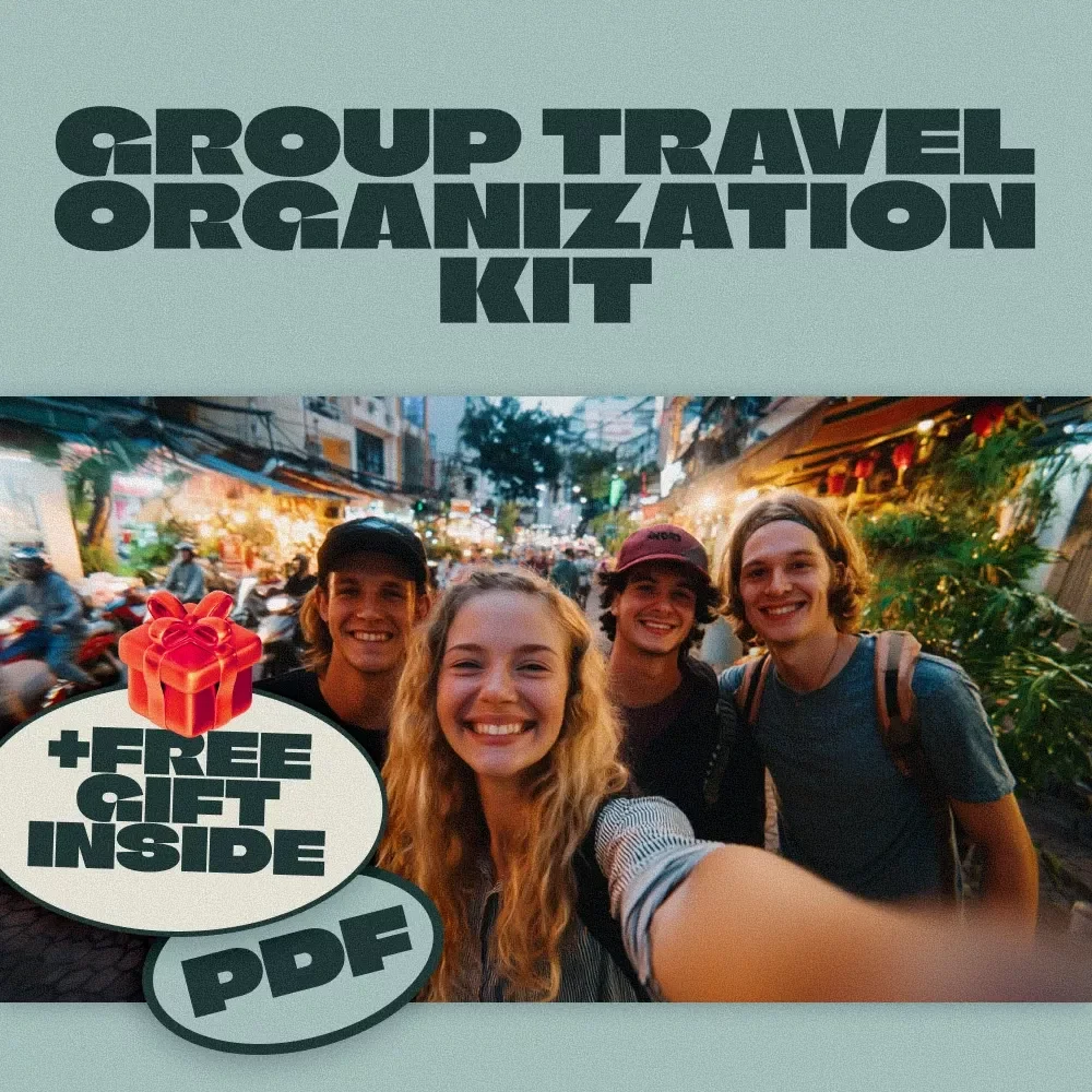 Group Travel Organization Kit | Printable Group Trip Checklist & Planning Guide | Digital Download for Stress-Free Vacation Planning