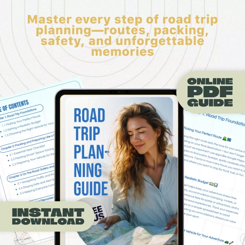 Road Trip Planning Guide | Digital Download Travel Checklist, eBook & Adventure Planner for Stress-Free Vacations | KEYWORDS