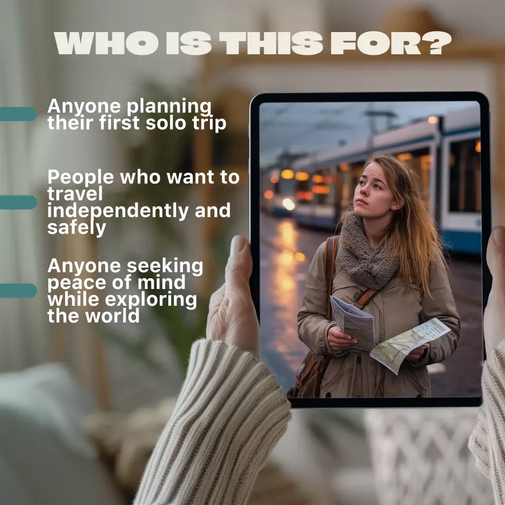 Solo Travel Safety Guide | Digital Download eBook for Safe Solo Adventures, Travel Safety Tips, Emergency Preparedness & Confidence Abroad