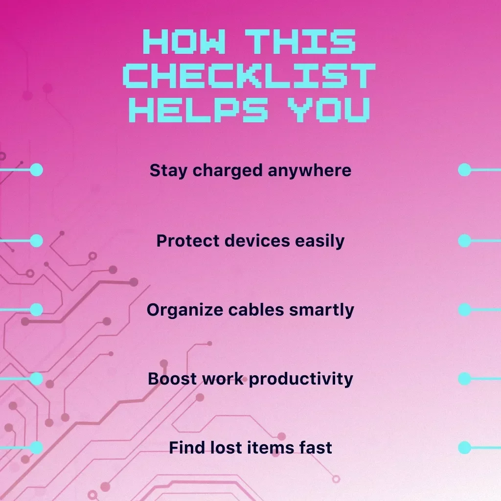 Essential Tech Accessories for Everyday Carry Checklist | Digital Download | eBook Guide for Everyday Carry, Portable Charger, Wireless Earbuds, Tech Organizer, Productivity Tools