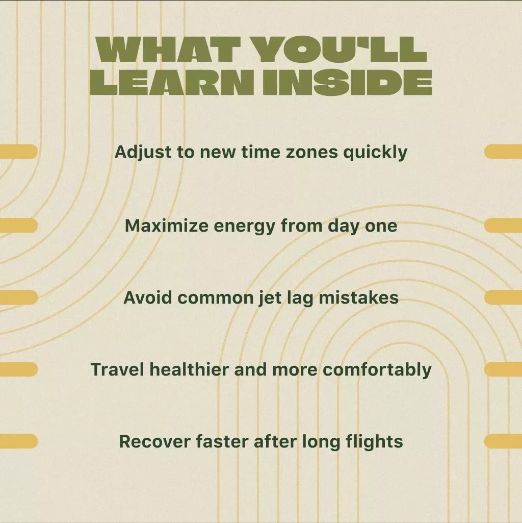 Jet Lag Prevention & Recovery Guide | Digital Download Travel Wellness eBook for Frequent Flyers, Long-Haul Flights, and International Travelers