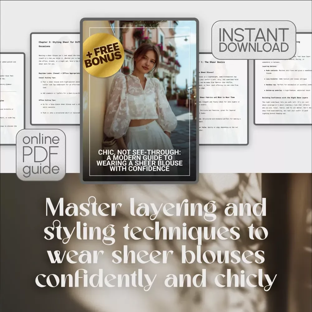 Chic, Not See-Through: A Modern Guide to Wearing a Sheer Blouse with Confidence – How to Wear a Sheer Blouse for Stylish, Effortless Layering & Occasion-Ready Looks