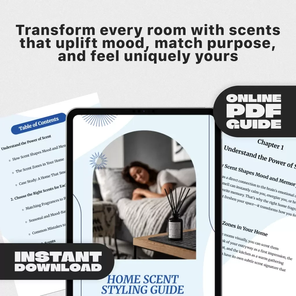 Home Scent Styling Guide | Digital Download | How to Style Your Home with Fragrance, Candles, and Diffusers for a Signature Scent Plan
