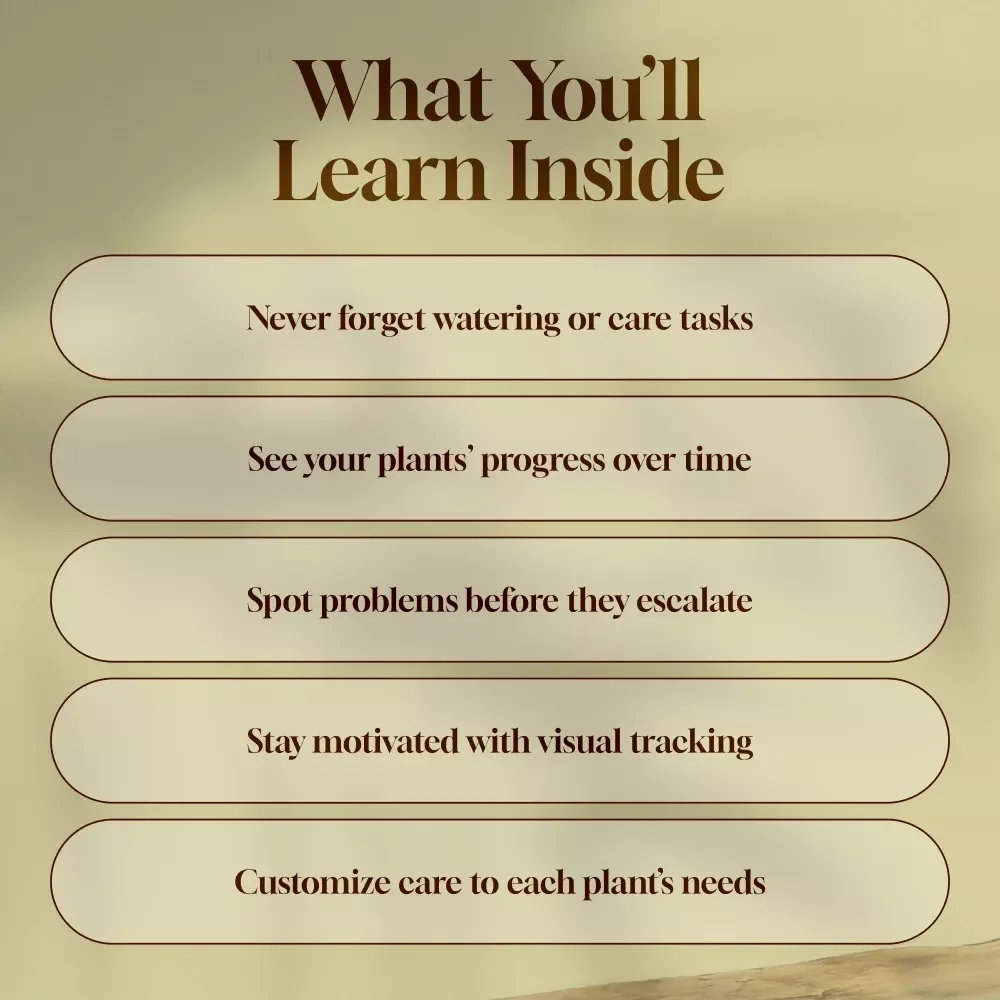 Digital Plant Care Journal | Printable & Digital Guide for Houseplant Tracking, eBook & Checklist for Watering, Growth & Green Goals