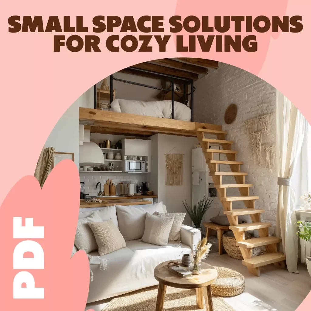 Small Space Solutions for Cozy Living | Digital Download Guide for Apartment Organization, Storage Hacks & Minimalist Home Décor