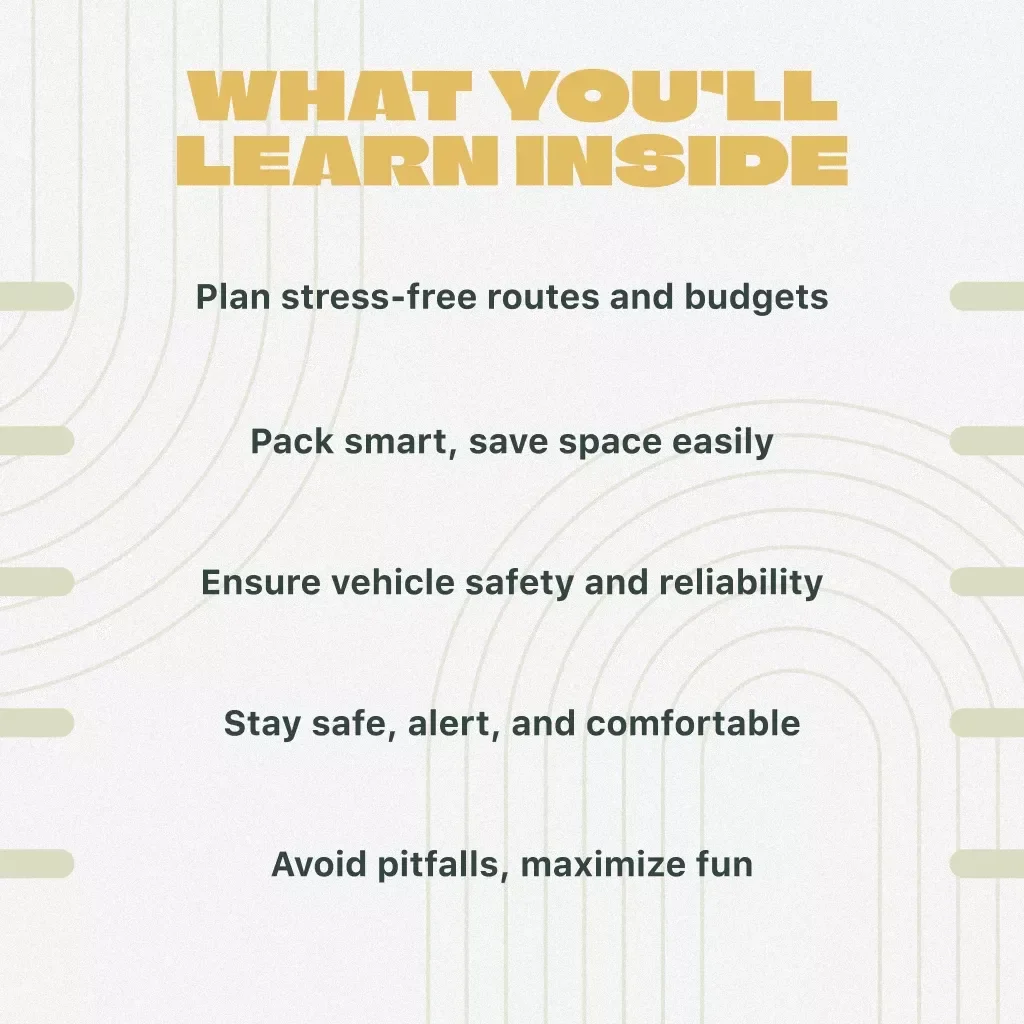 Road Trip Planning Guide | Digital Download Travel Checklist, eBook & Adventure Planner for Stress-Free Vacations | KEYWORDS