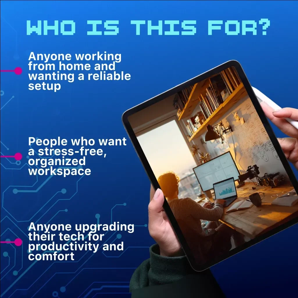 Home Office Tech Essentials Checklist | Digital Download Productivity Guide, Remote Work eBook, Work From Home Organization & Efficiency Tools