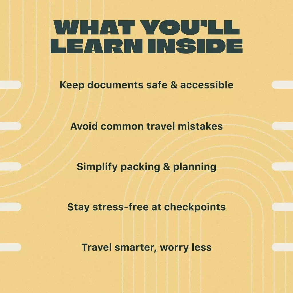 How to Organize Your Travel Documents | Digital Guide for Travelers | eBook, Printable, Checklist for Stress-Free Trips