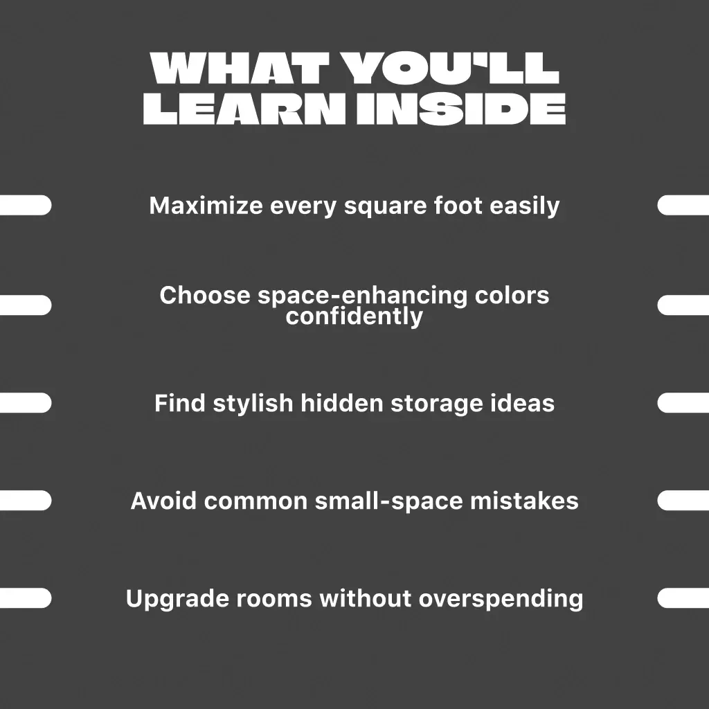 Small Space Styling Secrets | Digital Download Guide for Maximizing Small Rooms, Smart Layout Strategies, and Stylish Storage Ideas