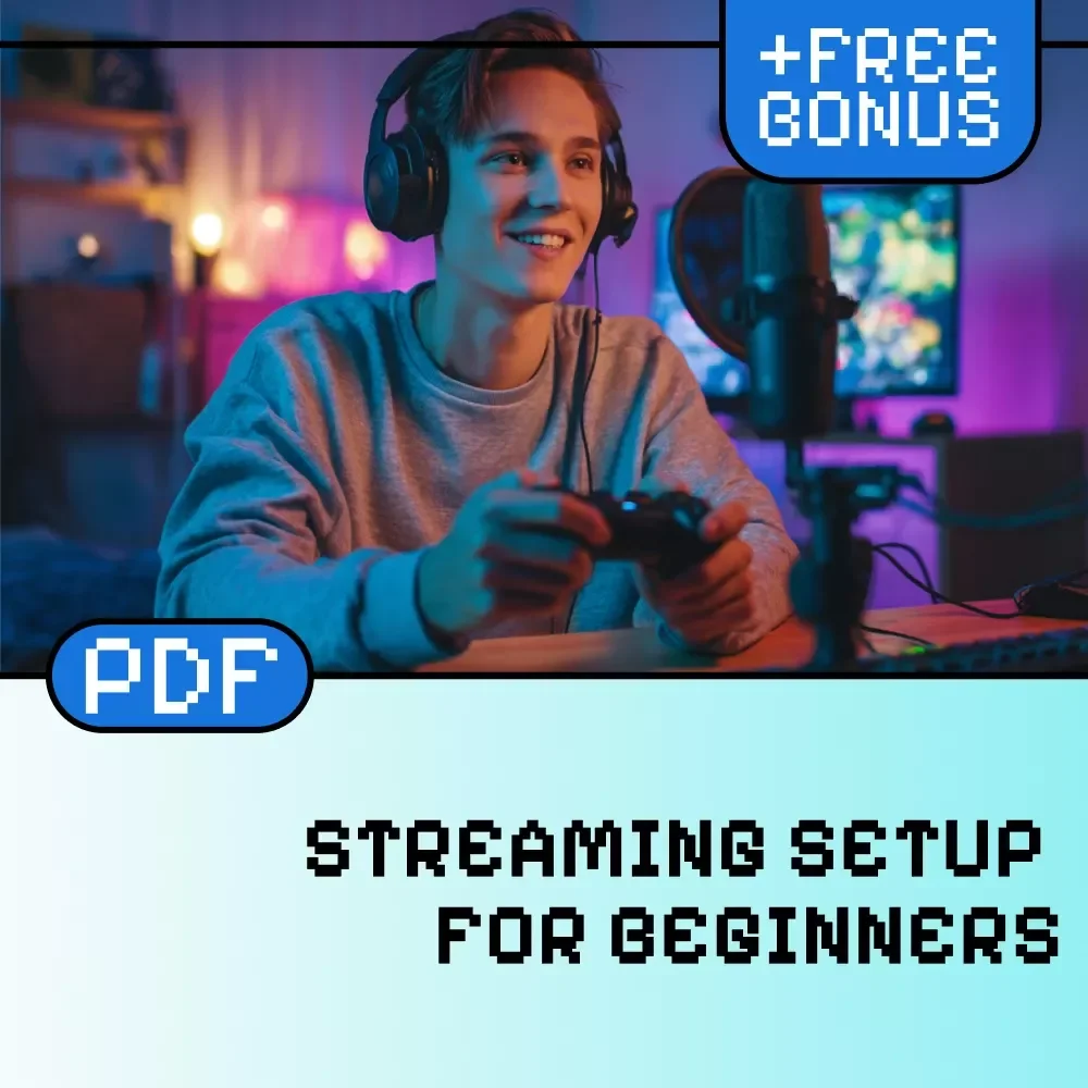 Streaming Setup Checklist for Beginners | Live Streaming Guide | eBook PDF Digital Download for Twitch, YouTube & Facebook Gaming