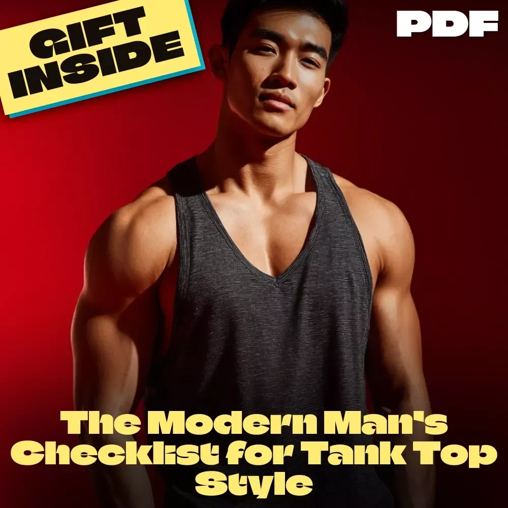 The Modern Man’s Checklist for Tank Top Style | Digital Download Men’s Fashion Guide on How to Style a Tank Top Men