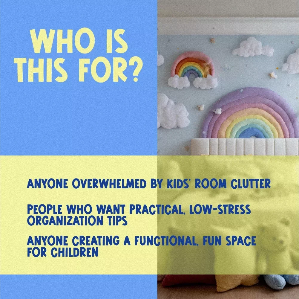 All-In-One Kids’ Room Organization Checklist | Printable Decluttering Guide for Toys, Clothes, Books & Storage Ideas | Digital Download