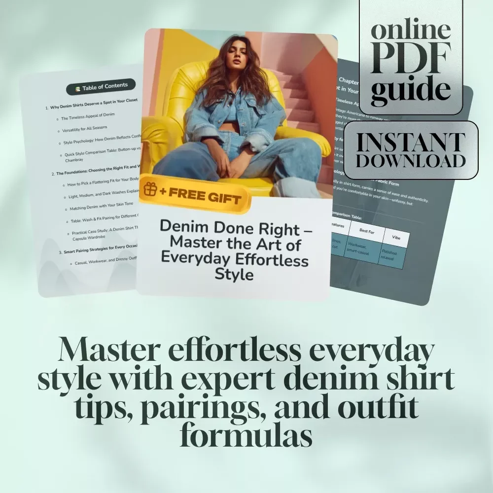 Denim Done Right – Master the Art of Everyday Effortless Style | Digital Guide on How to Style Denim Shirt for All Seasons
