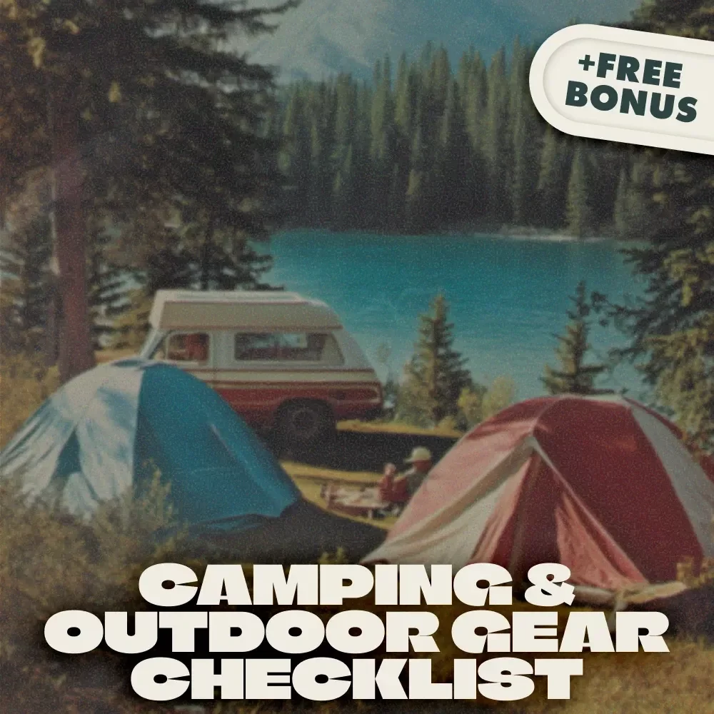 Camping & Outdoor Gear Checklist | Printable Digital Download for Hiking, Backpacking, and Travel Packing Essentials