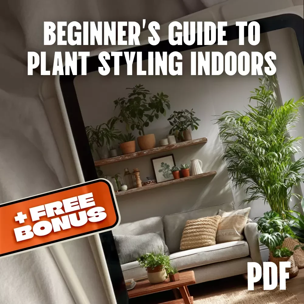 Beginner’s Guide to Plant Styling Indoors | Indoor Plant Decor Ideas, Low-Maintenance Houseplants, Styling & Care Tips Digital Download