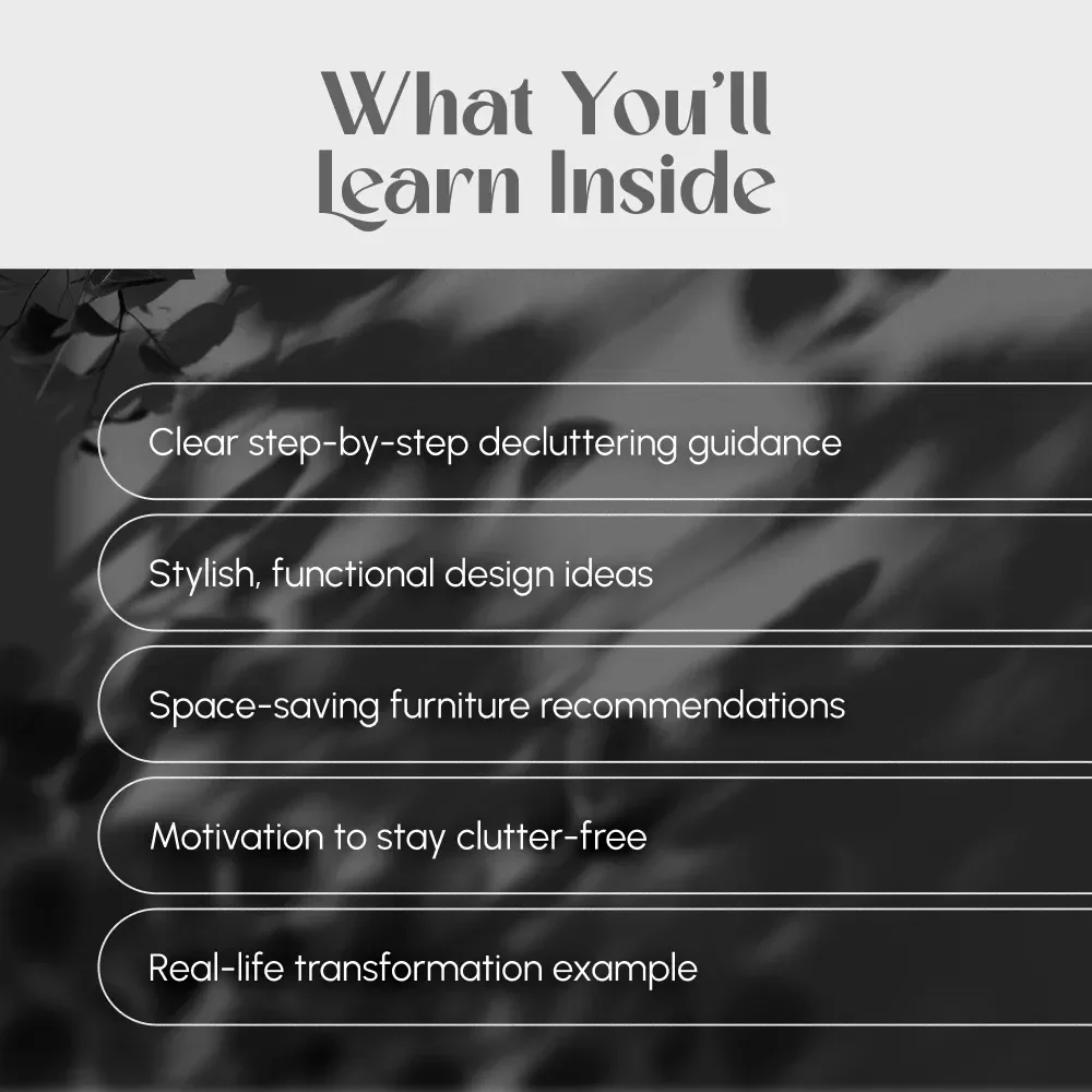 Guide to Creating a Minimalist Home | Digital Download Decluttering & Interior Design eBook for Simple, Clutter-Free Living
