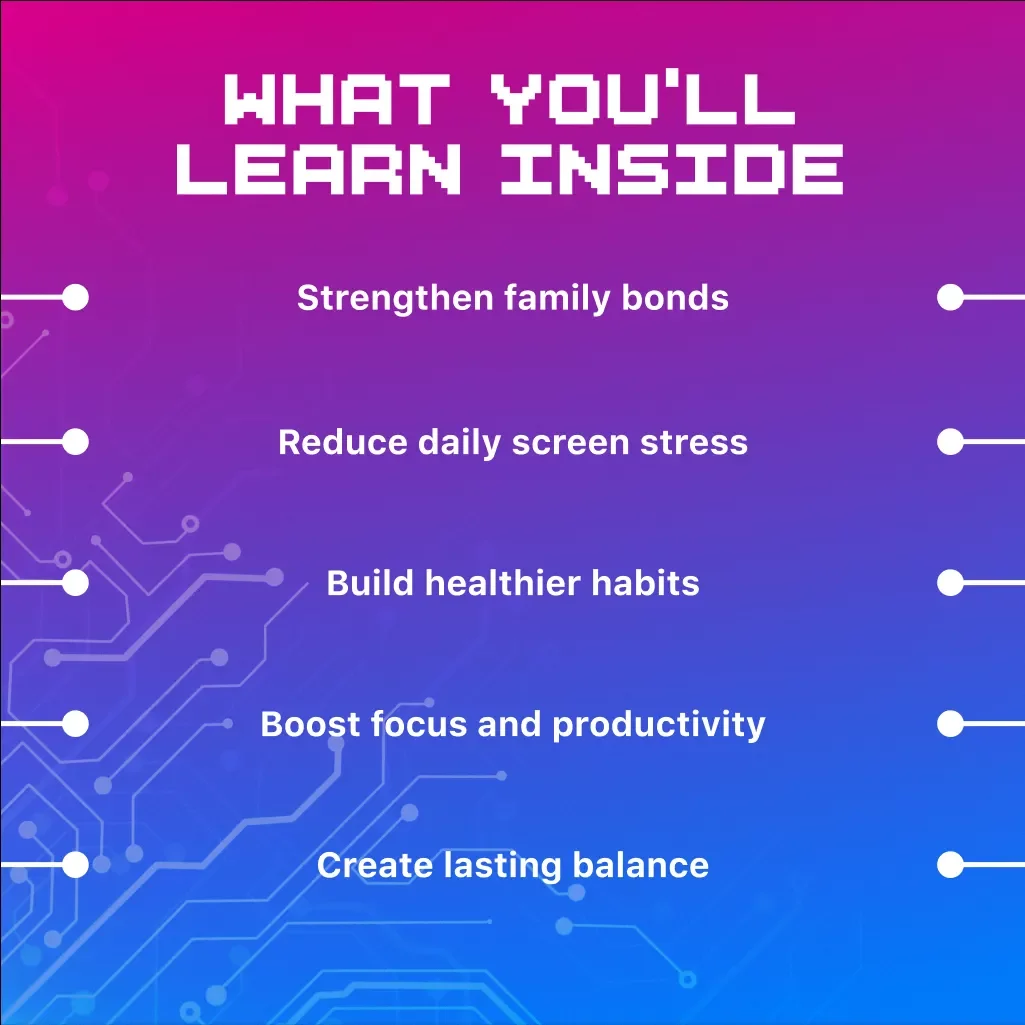 Creating Tech-Free Zones at Home | Digital Guide for Families | Screen-Free Living, Boundaries & Wellness eBook