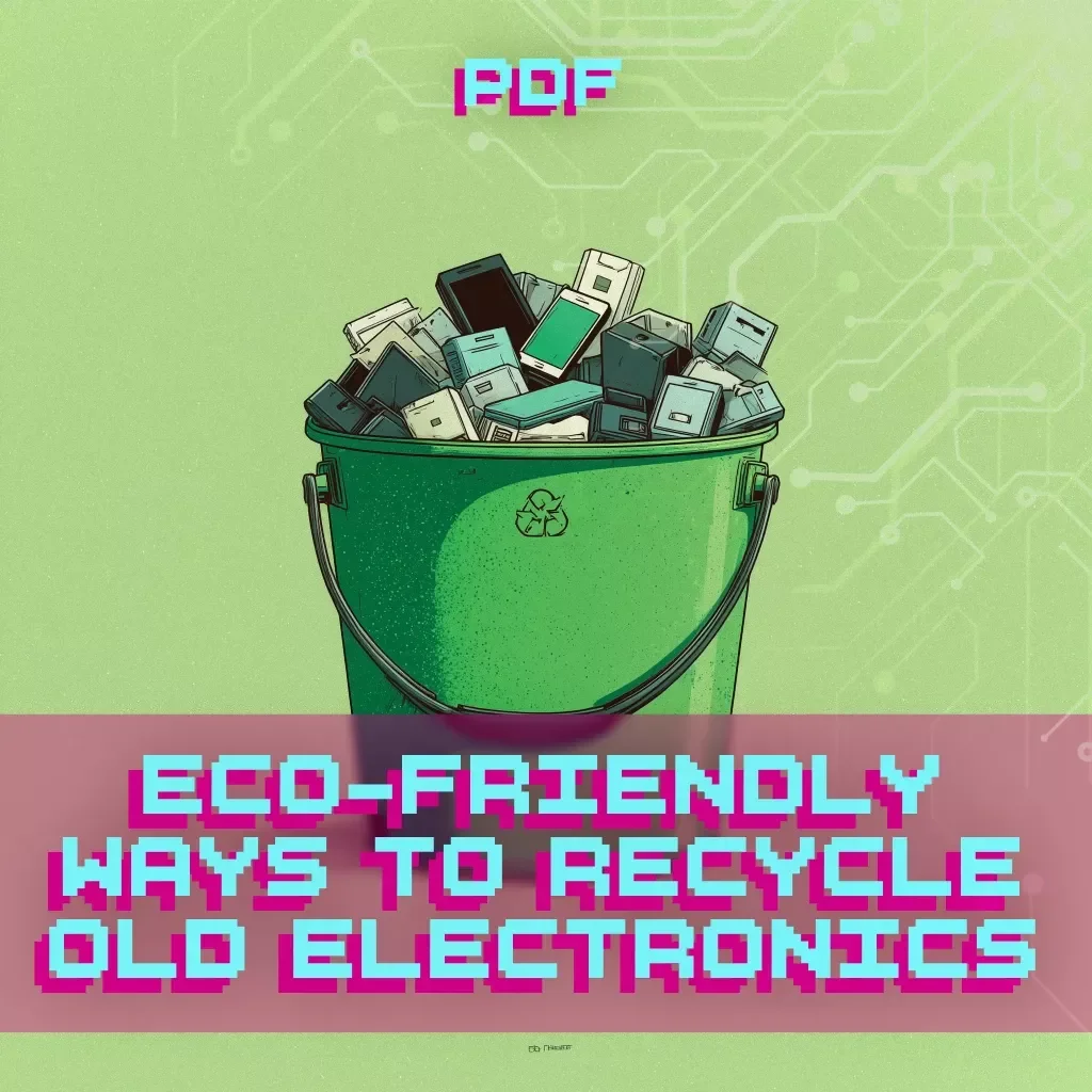 Eco-Friendly Ways to Recycle Old Electronics | Digital Download Guide | Sustainable Living, Zero Waste, Green Lifestyle Tips