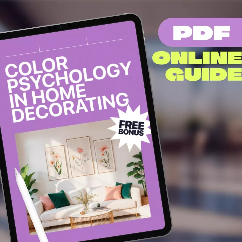 Color Psychology in Home Decorating | Digital Guide for Interior Design Inspiration, Mood-Boosting Color Schemes, and Room-by-Room Decorating Tips