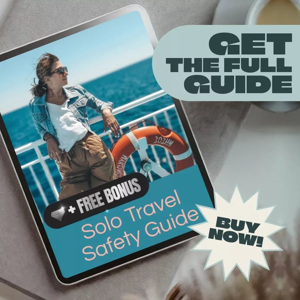 Solo Travel Safety Guide | Digital Download eBook for Safe Solo Adventures, Travel Safety Tips, Emergency Preparedness & Confidence Abroad