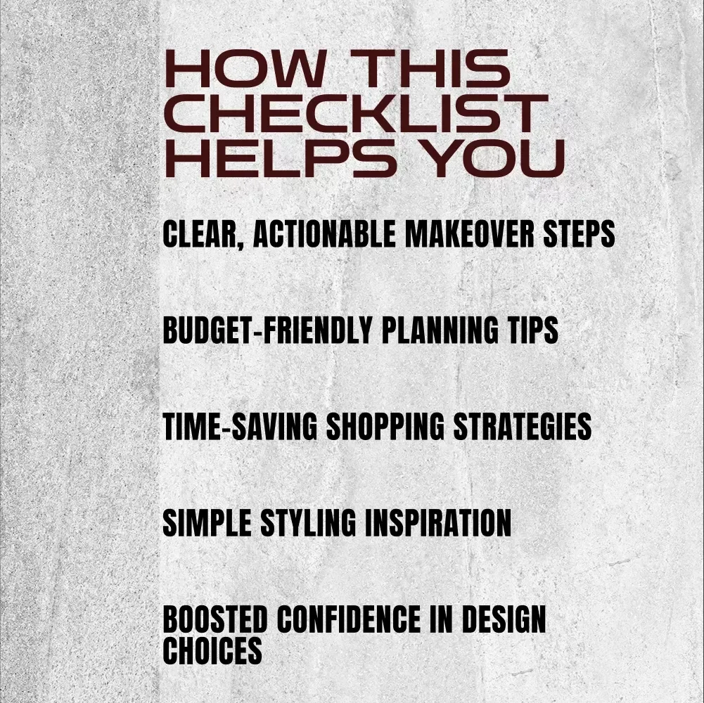 The Ultimate Room Makeover Planner | Digital Checklist for Home Decor, Interior Design, and DIY Room Transformation