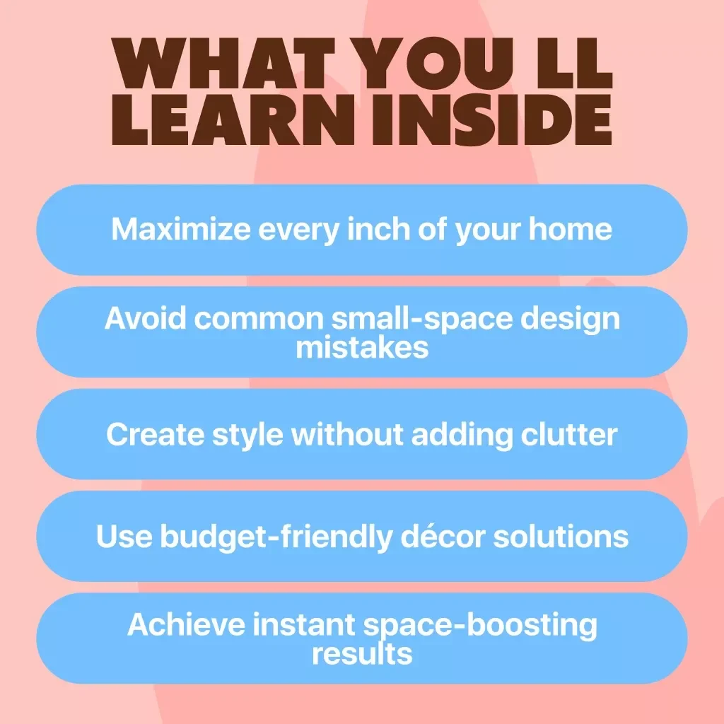 Small Space Solutions for Cozy Living | Digital Download Guide for Apartment Organization, Storage Hacks & Minimalist Home Décor