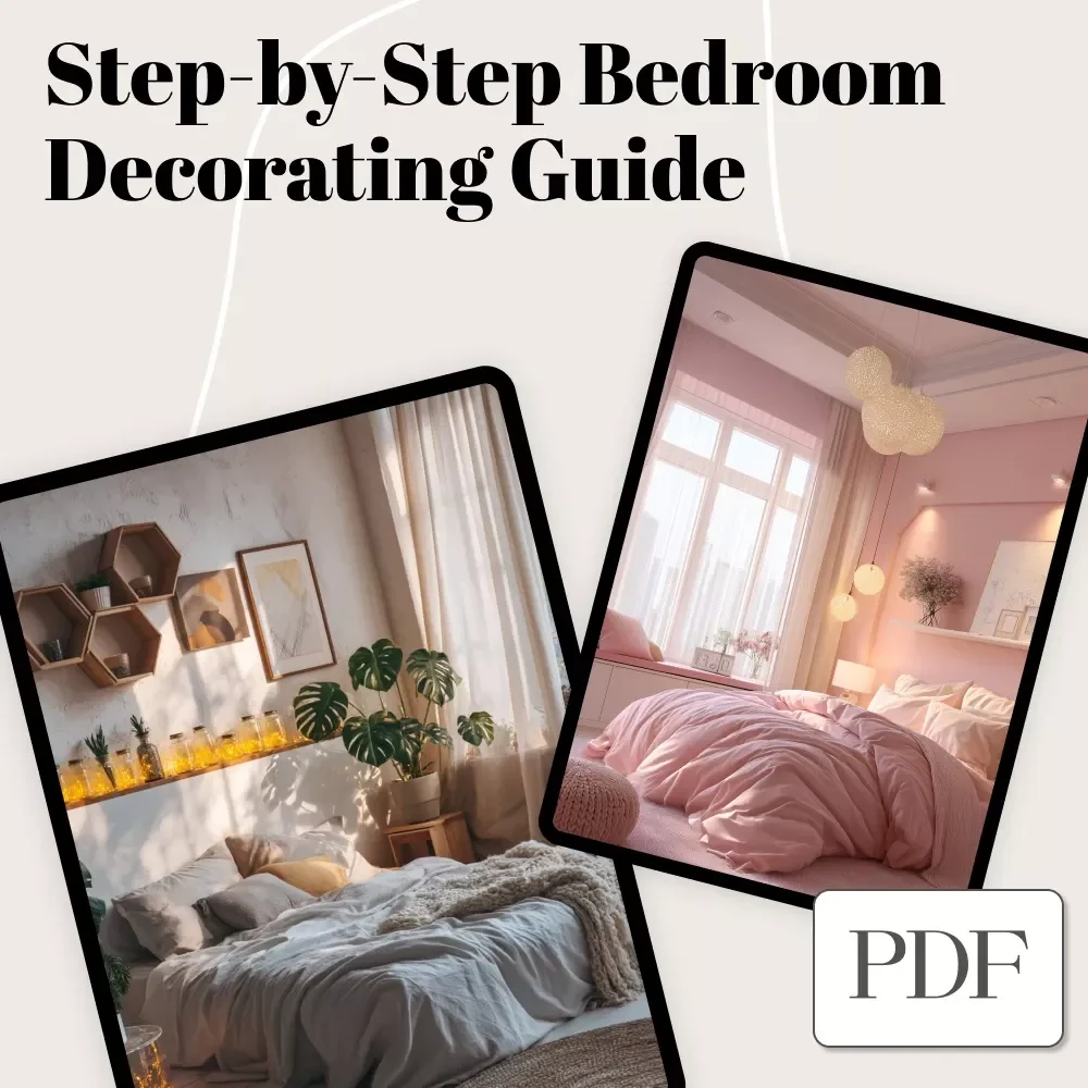 Step-by-Step Bedroom Decorating Guide | Digital Download | Bedroom Makeover Ideas | Home Decor eBook | Interior Design Tips & Checklist
