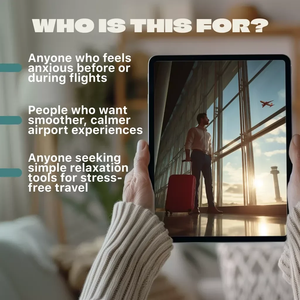 Airport & Flight Stress-Buster Guide | Digital Download Travel Anxiety Relief eBook & Checklist for Managing Pre-Flight Anxiety, Fear of Flying, and Relaxation Techniques